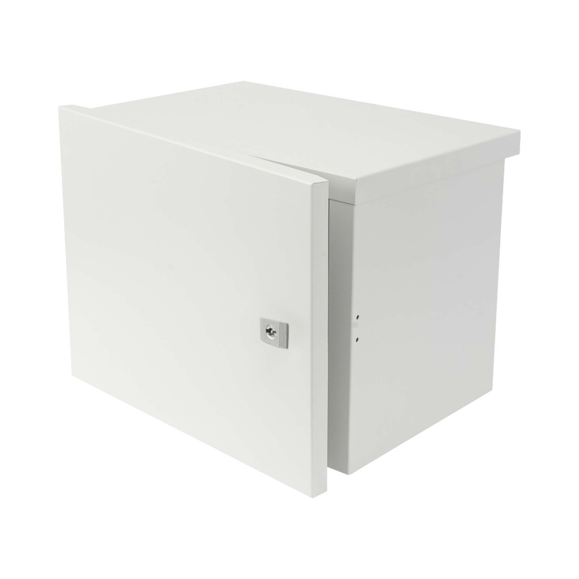 EI-PCB-04-03-03-W3|Gabinete para instalaci??n de 2 Bater?¡as PL4012, Fabricado en L?ímina Galvanizada, Opci??n para montar en poste (No incluido)